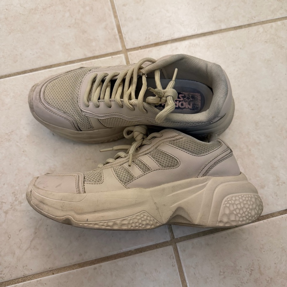 Women's Athletic Shoes in Cream